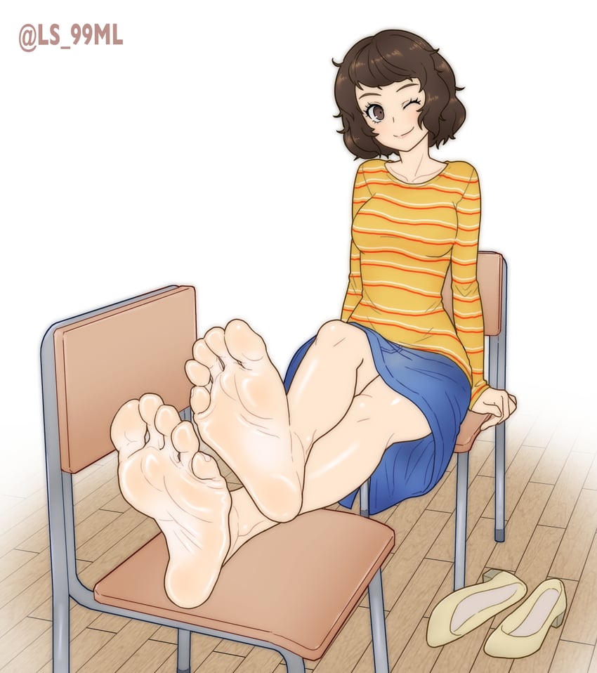 kawakami sadayo (persona and 1 more) drawn by tsukimaru_(ls_99ml)