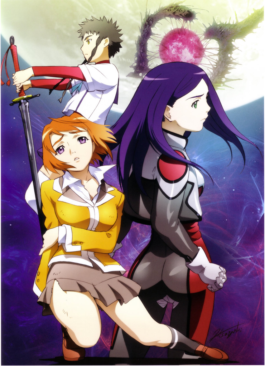 kuga natsuki, tokiha mai, and minagi mikoto (my-hime) drawn by hisayuki_hirokazu