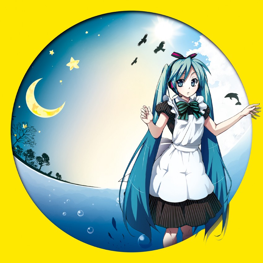 hatsune miku and alice (vocaloid and 1 more) drawn by kabayaki_unagi