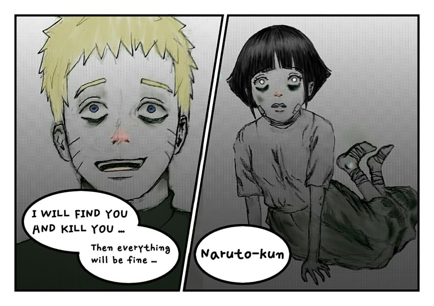 uzumaki naruto and hyuuga hinata (naruto and 2 more) drawn by prcrstncn