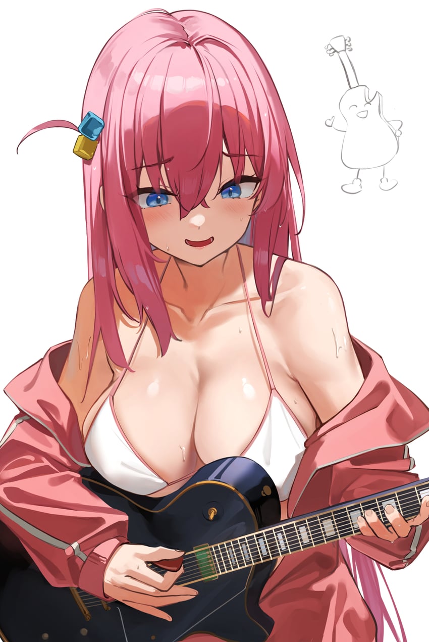 gotoh hitori and gitao (bocchi the rock!) drawn by gmatogachi
