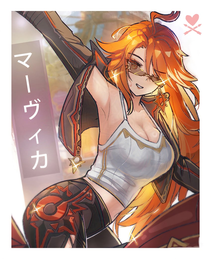 mavuika (genshin impact) drawn by valenthania