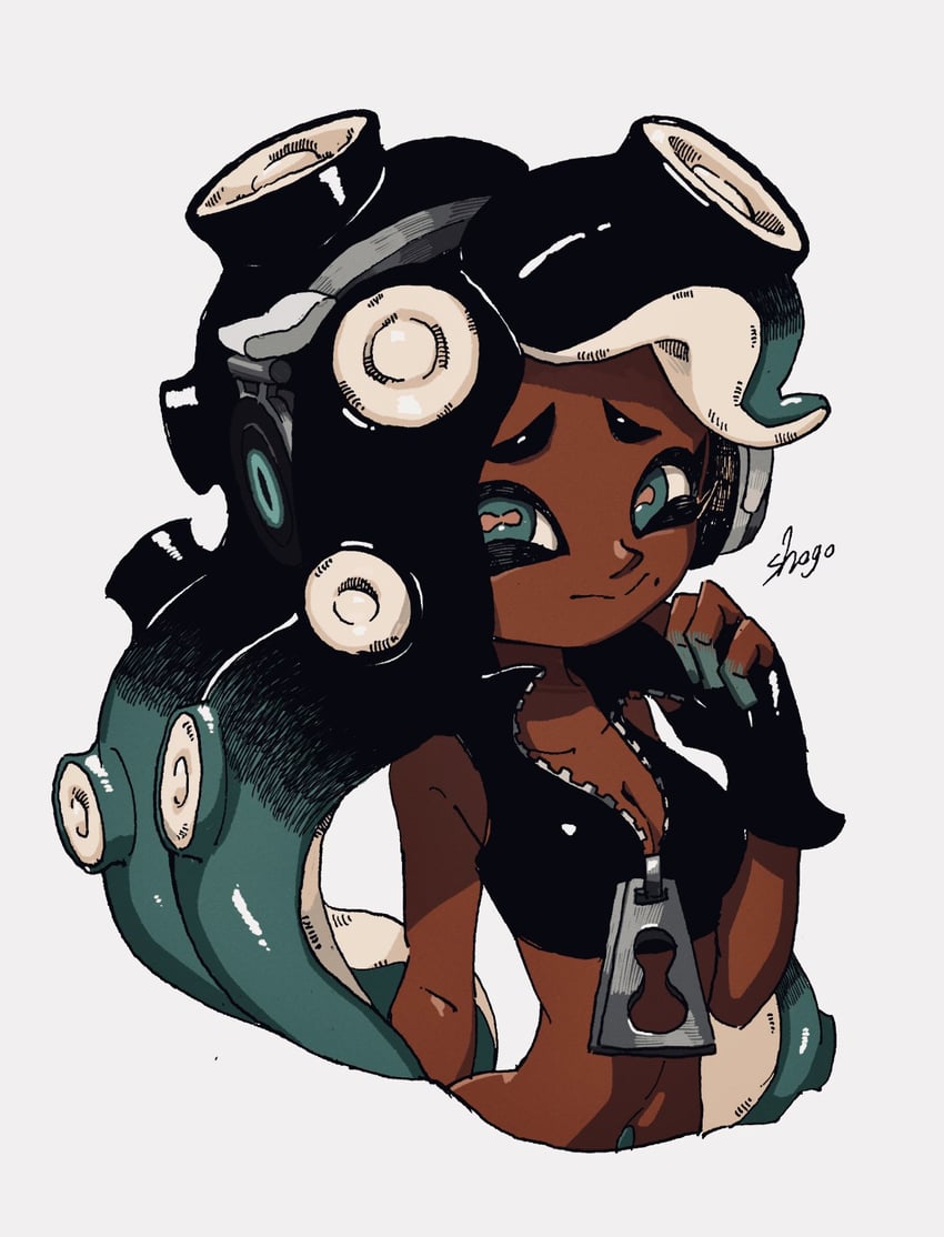 marina (splatoon and 1 more) drawn by shogo_(shogo70449442)