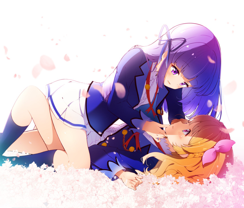 ozora akari and hikami sumire (aikatsu!) drawn by ichijo_rei