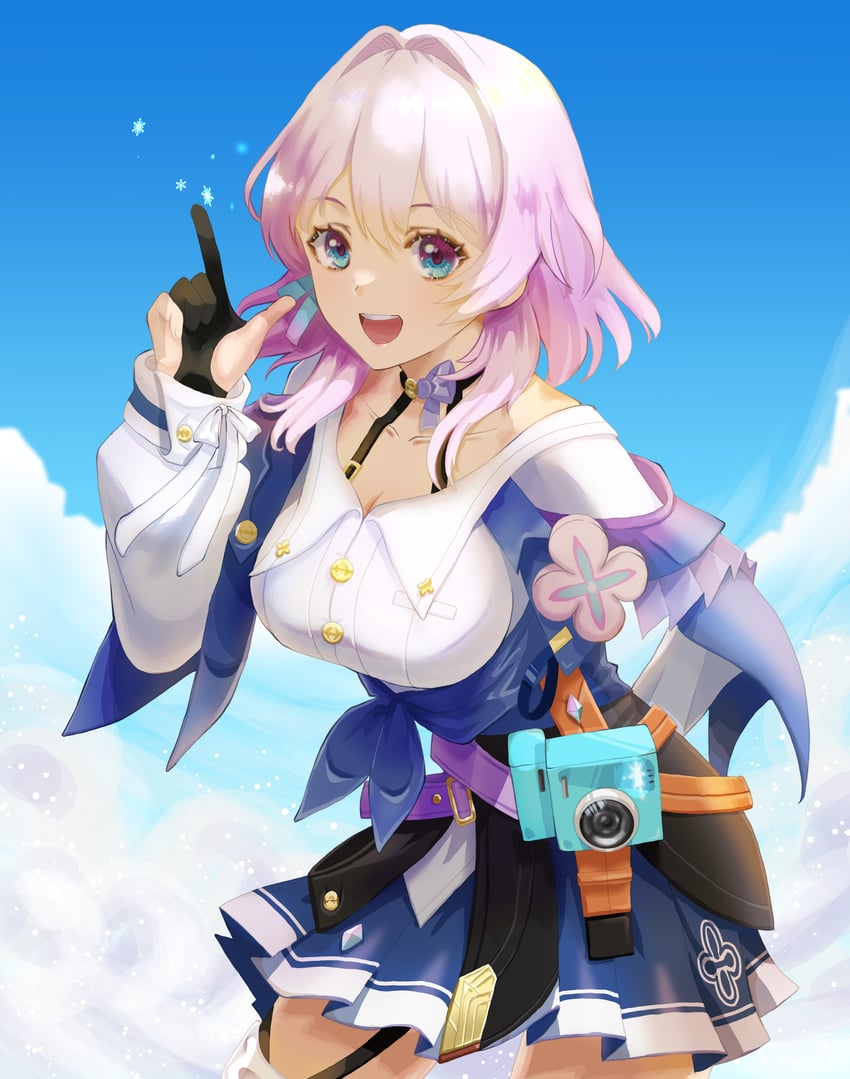 march 7th (honkai and 1 more) drawn by obm_yuuki