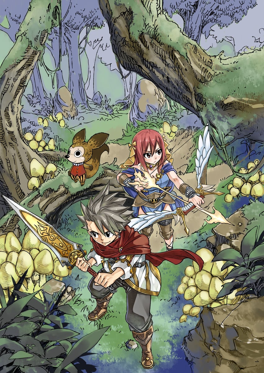 azel and emma (gate of nightmares) drawn by mashima_hiro