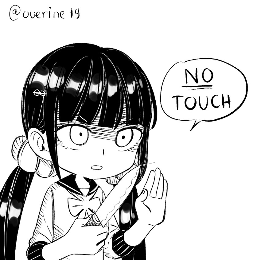harukawa maki (danganronpa and 1 more) drawn by overine19