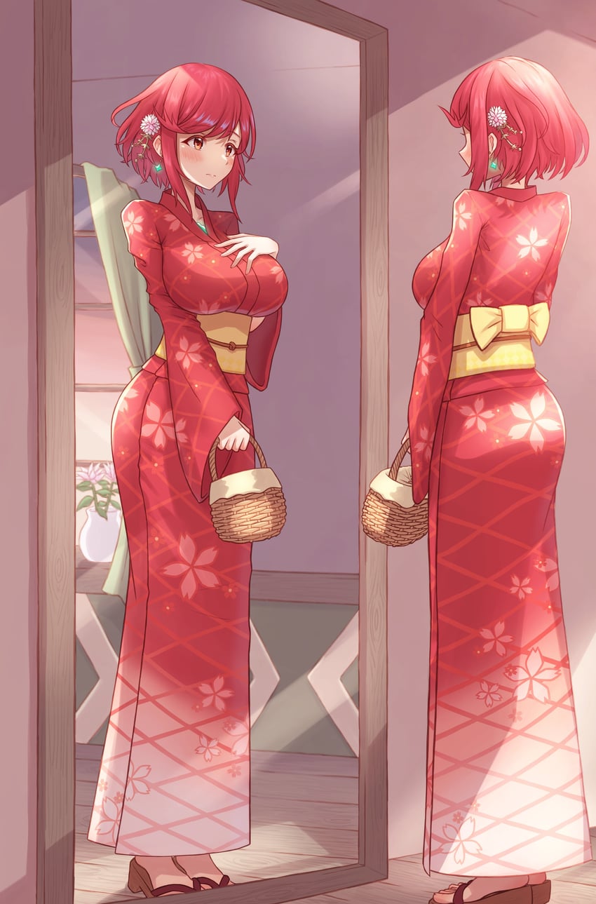 pyra (xenoblade chronicles and 1 more) drawn by taro_(peach_taro51)
