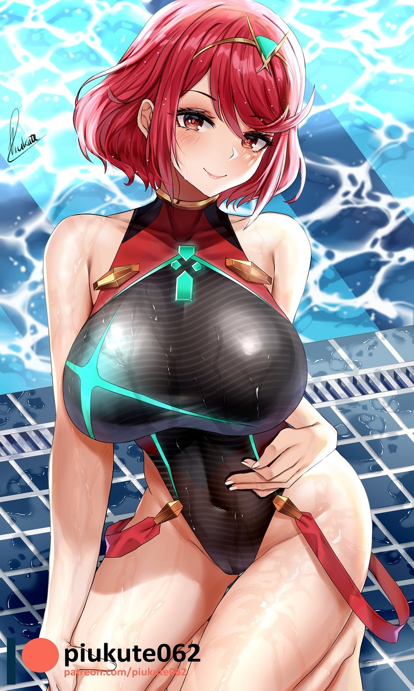 pyra (xenoblade chronicles and 1 more) drawn by piukute062