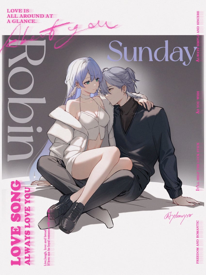 robin and sunday (honkai and 1 more) drawn by ji_yue