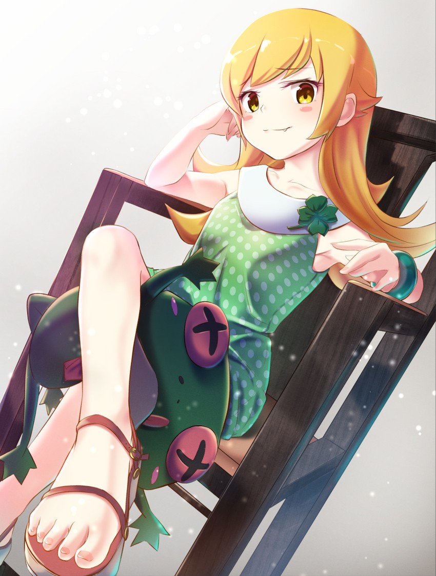 oshino shinobu (monogatari and 1 more) drawn by tagame_(tagamecat)