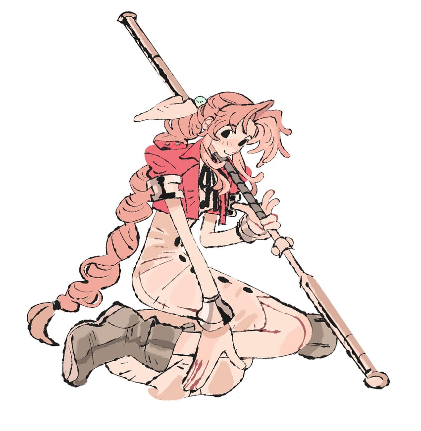 aerith gainsborough (final fantasy and 1 more) drawn by jaysoysaucee