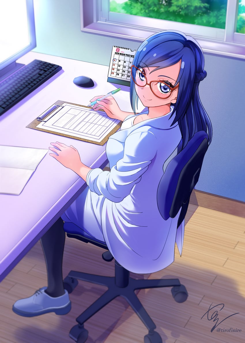 hishikawa rikka (precure and 1 more) drawn by tirofinire