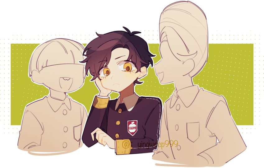 damian desmond, ewen egeburg, and emile elman (spy x family) drawn by yingwdcp999