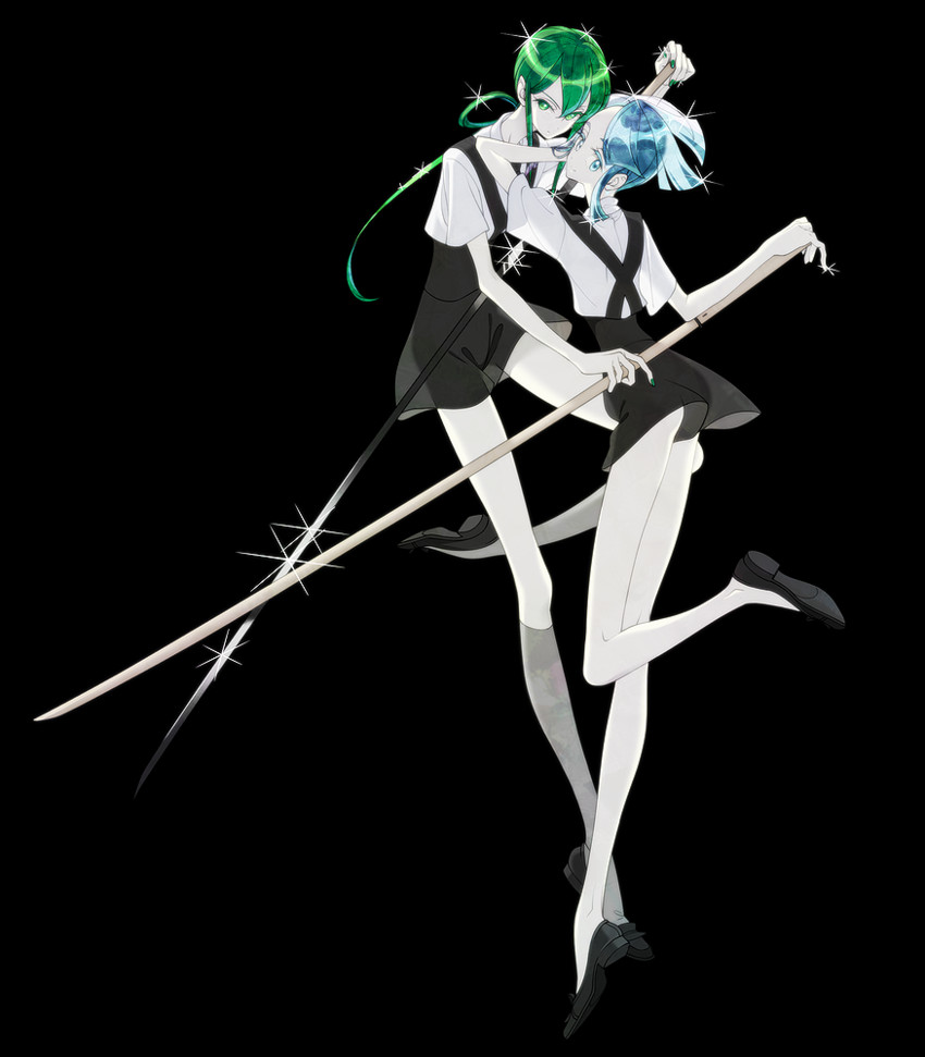 jade and euclase (houseki no kuni) drawn by tsugai_houseki
