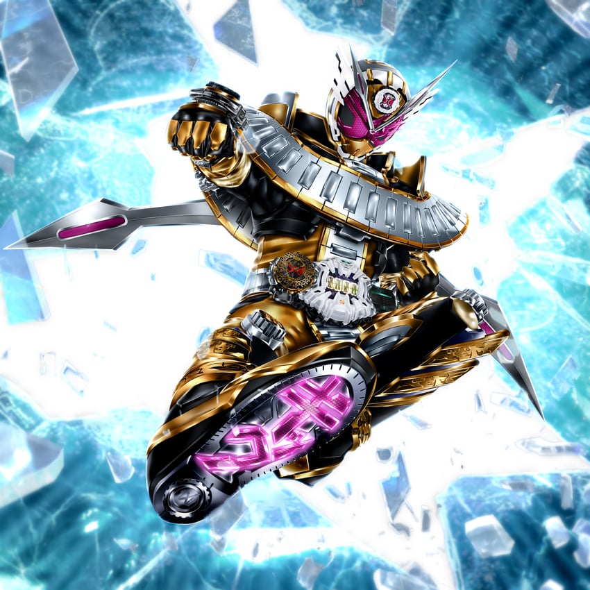 kamen rider zi-o and kamen rider zi-o ohmaform (kamen rider and 1 more) drawn by kuzurx