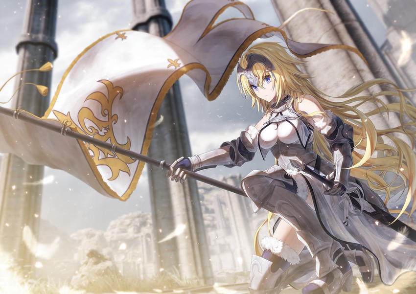 jeanne d'arc (fate and 2 more) drawn by bae.c