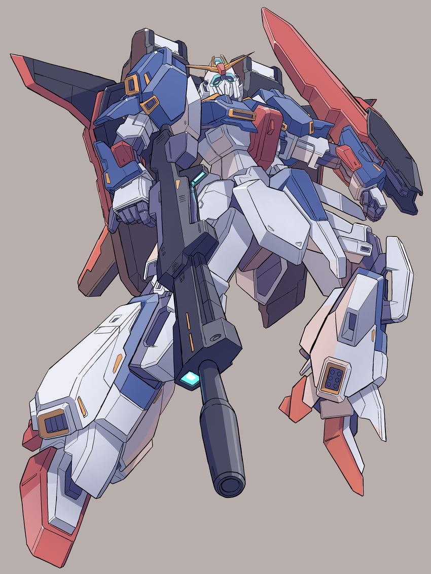 zeta gundam (gundam and 2 more) drawn by mecha_kaku_man