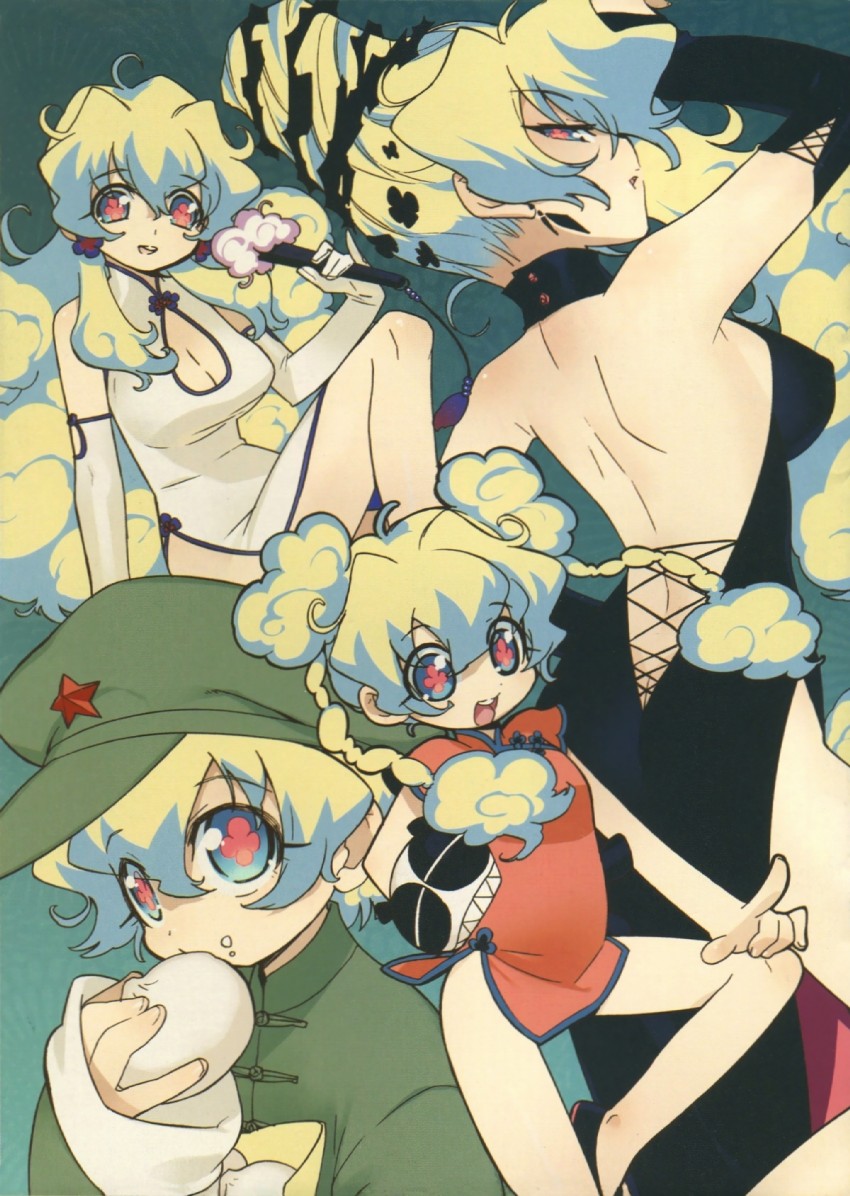 nia teppelin and antispiral nia (tengen toppa gurren lagann) drawn by akatsuki_gomoku