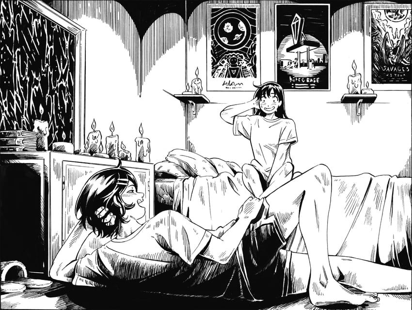 hatono chihiro and kouyama rin (futsuu no keion-bu) drawn by iceghost