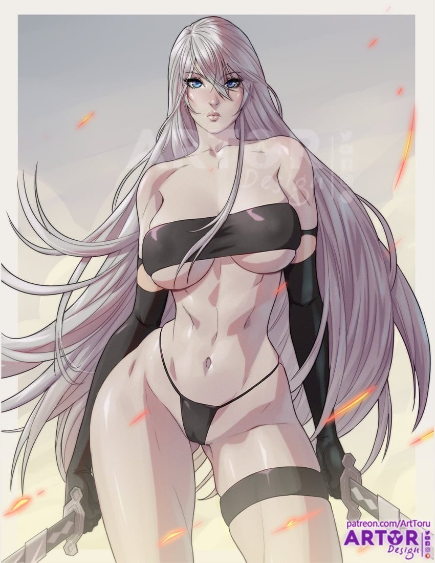 a2 (nier and 1 more) drawn by arttoru