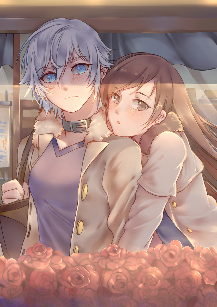 nitta minami and anastasia (idolmaster and 1 more) drawn by yorukun