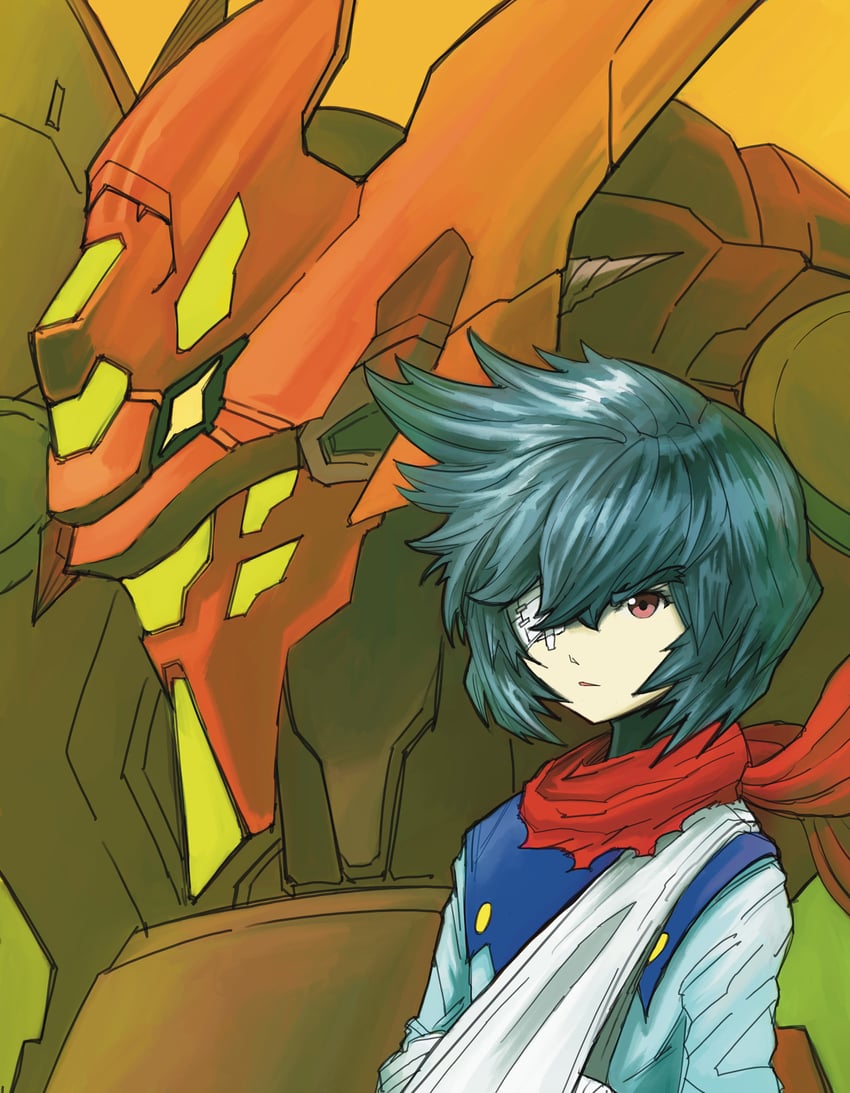 ayanami rei, nagare ryoma, and getter-1 (neon genesis evangelion and 1 more) drawn by yamanushi