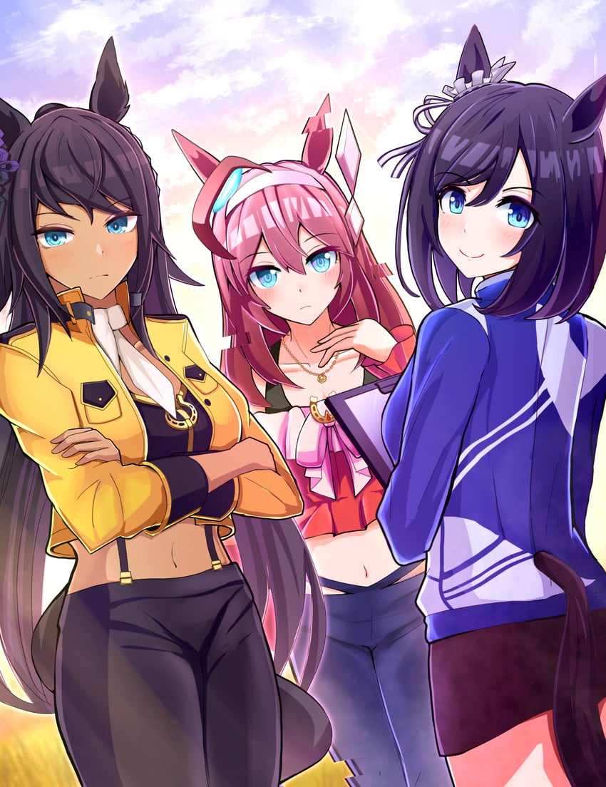 mihono bourbon, eishin flash, symboli kris s, godolphin barb, byerley turk, and 1 more (umamusume) drawn by torinosukei
