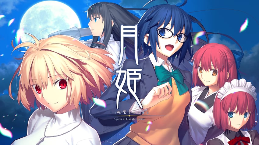 arcueid brunestud, ciel, tohno akiha, kohaku, and hisui (tsukihime) drawn by takeuchi_takashi
