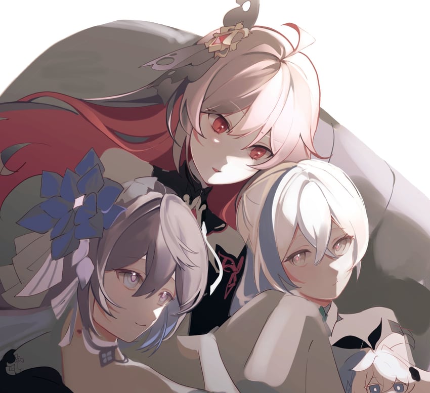 bronya zaychik, seele vollerei, seele, and project bunny (honkai and 1 more) drawn by oldsprout1108