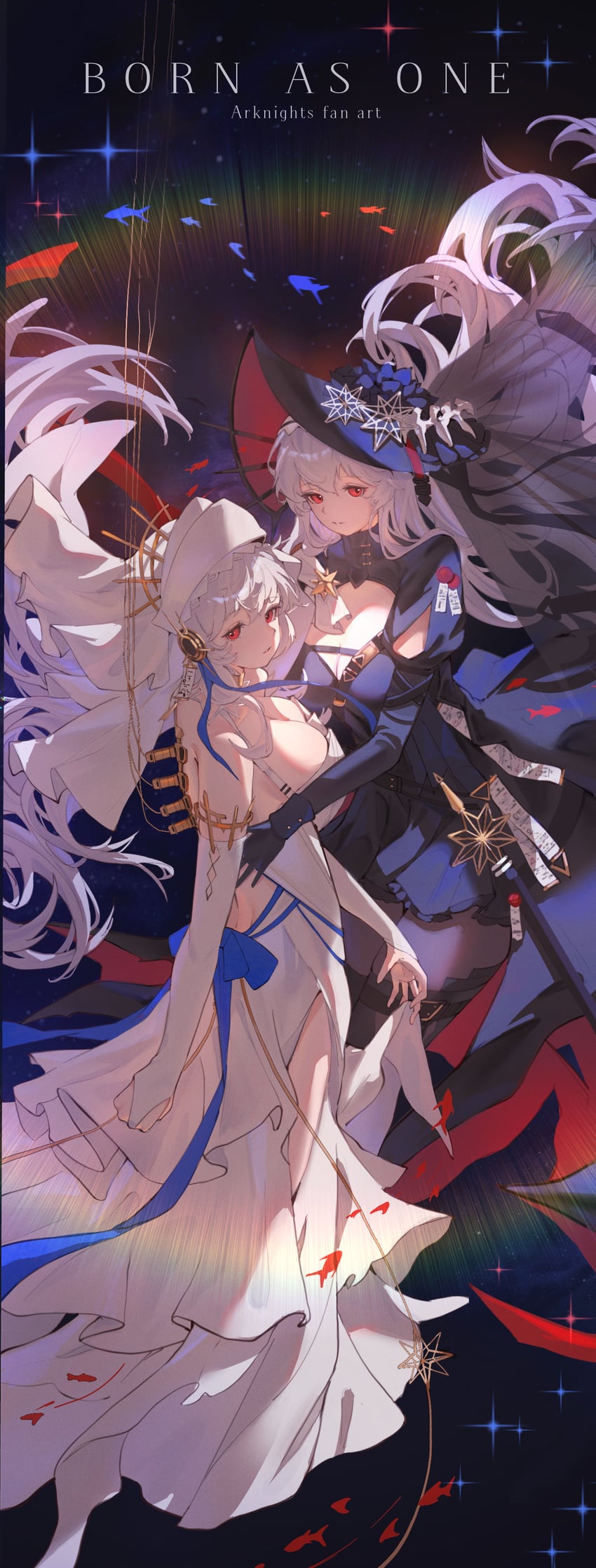 specter and specter the unchained (arknights) drawn by drone_(drone_37)