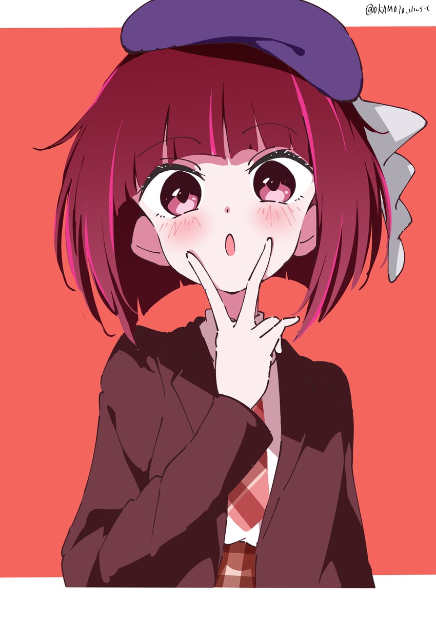 arima kana (oshi no ko) drawn by white_gorilla_(okamoto)