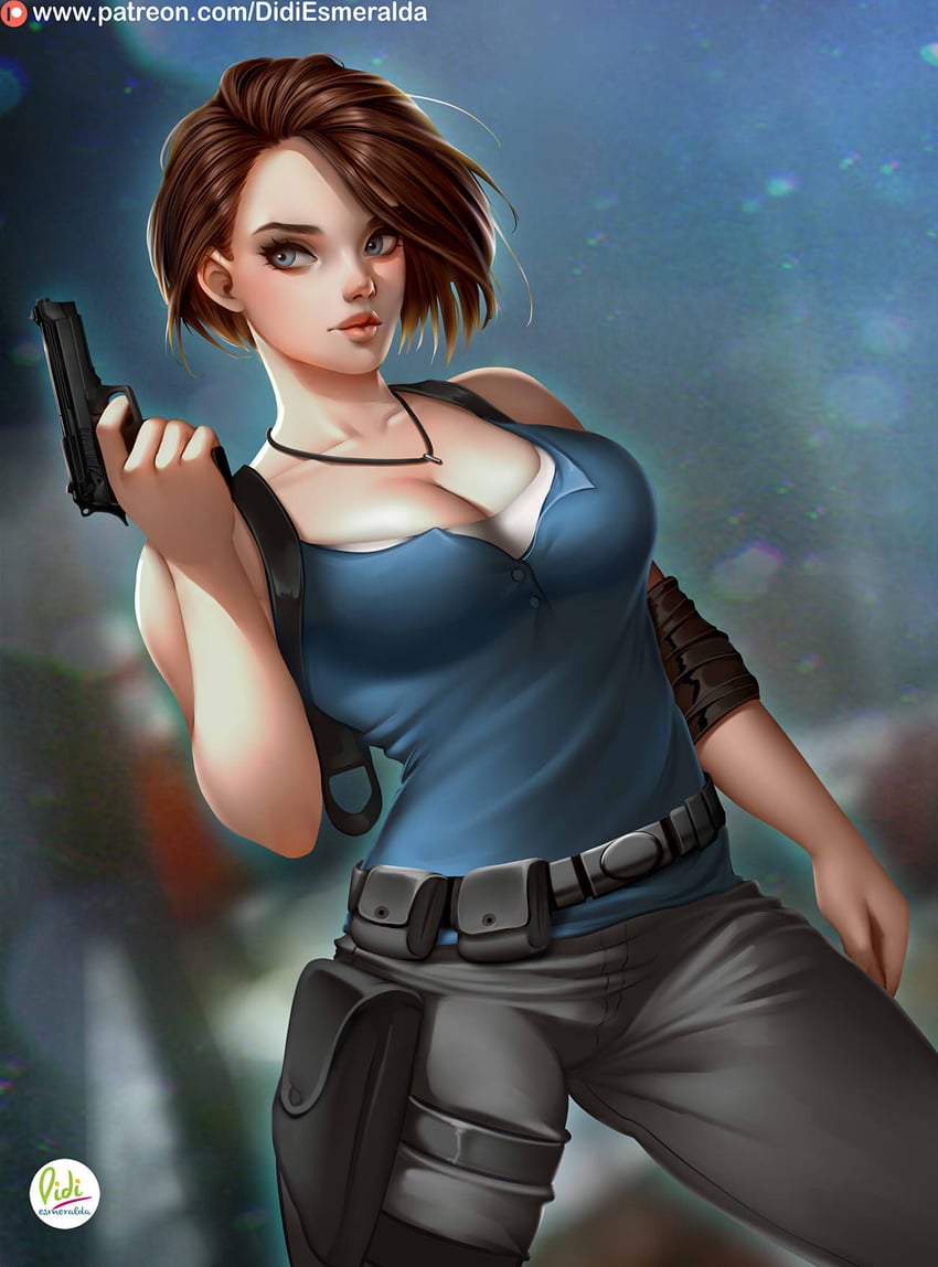 jill valentine (resident evil and 1 more) drawn by didi_esmeralda