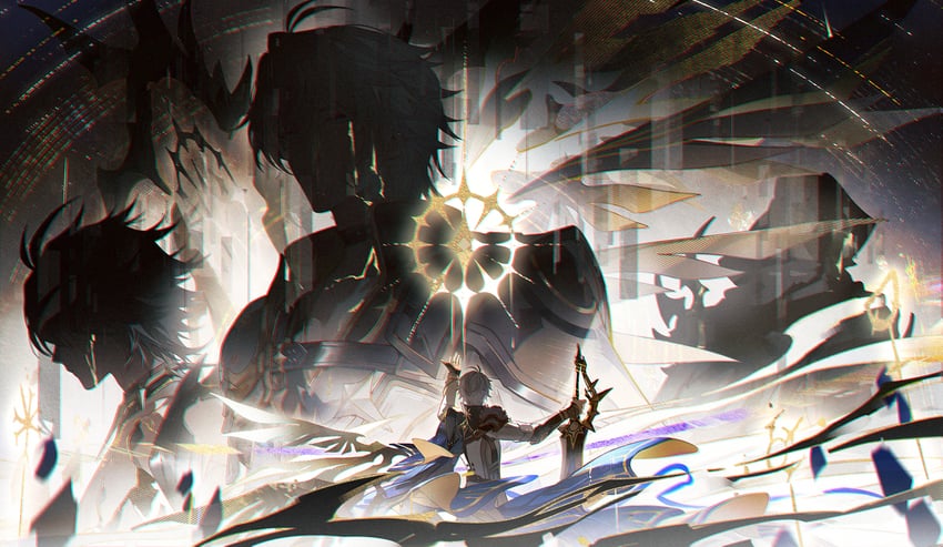 phainon and flame reaver of the deepest dark (honkai and 1 more) drawn by lieshang773