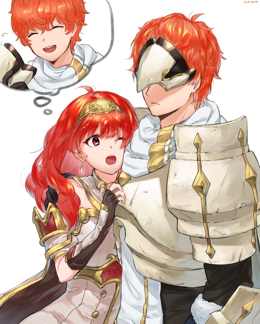 celica and conrad (fire emblem and 1 more) drawn by futabaaf