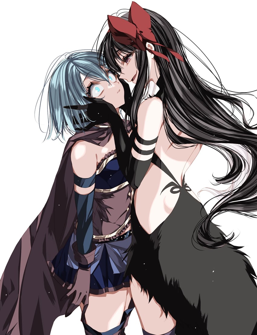 akemi homura, miki sayaka, and akuma homura (mahou shoujo madoka magica and 1 more) drawn by misteor
