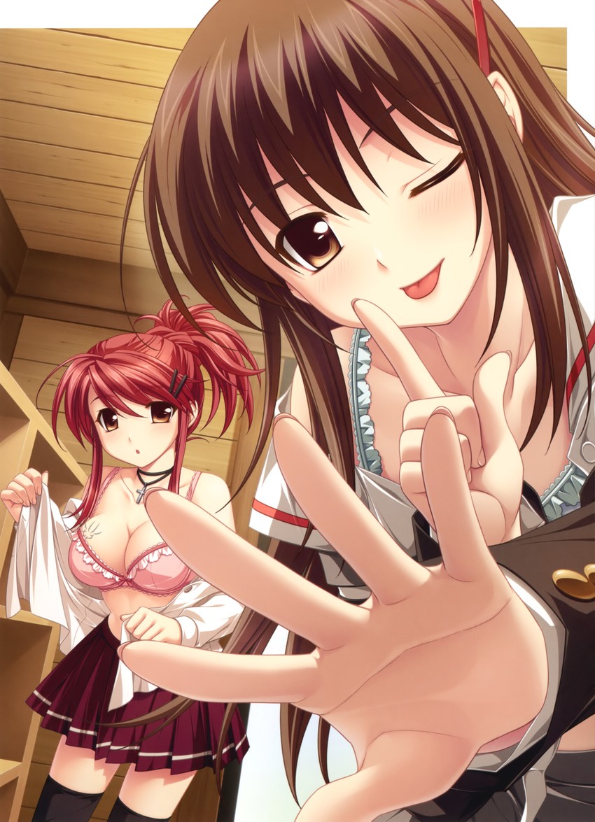 wakutsu tomo and minamoto rui (rui wa tomo wo yobu) drawn by saeki_hokuto