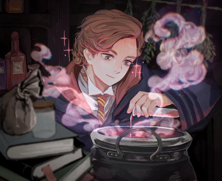 garreth weasley (wizarding world and 1 more) drawn by saragi_(izrl0)