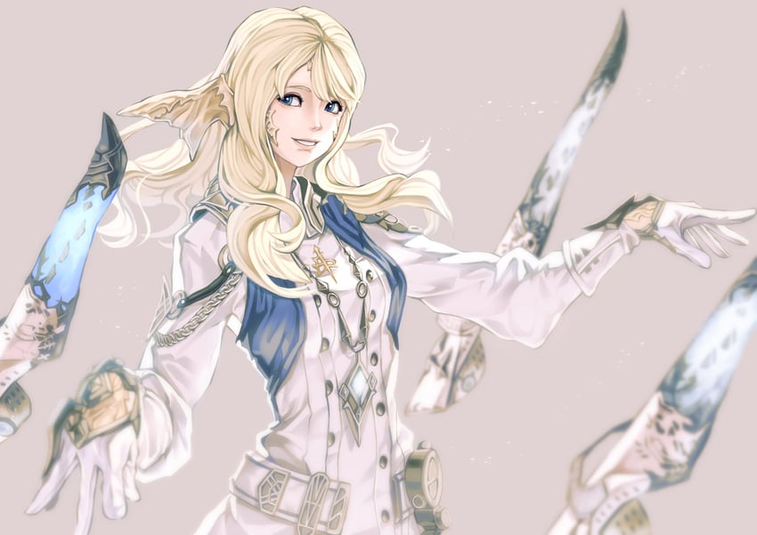 sage and mikoto jinba (final fantasy and 1 more) drawn by bimel_isabella
