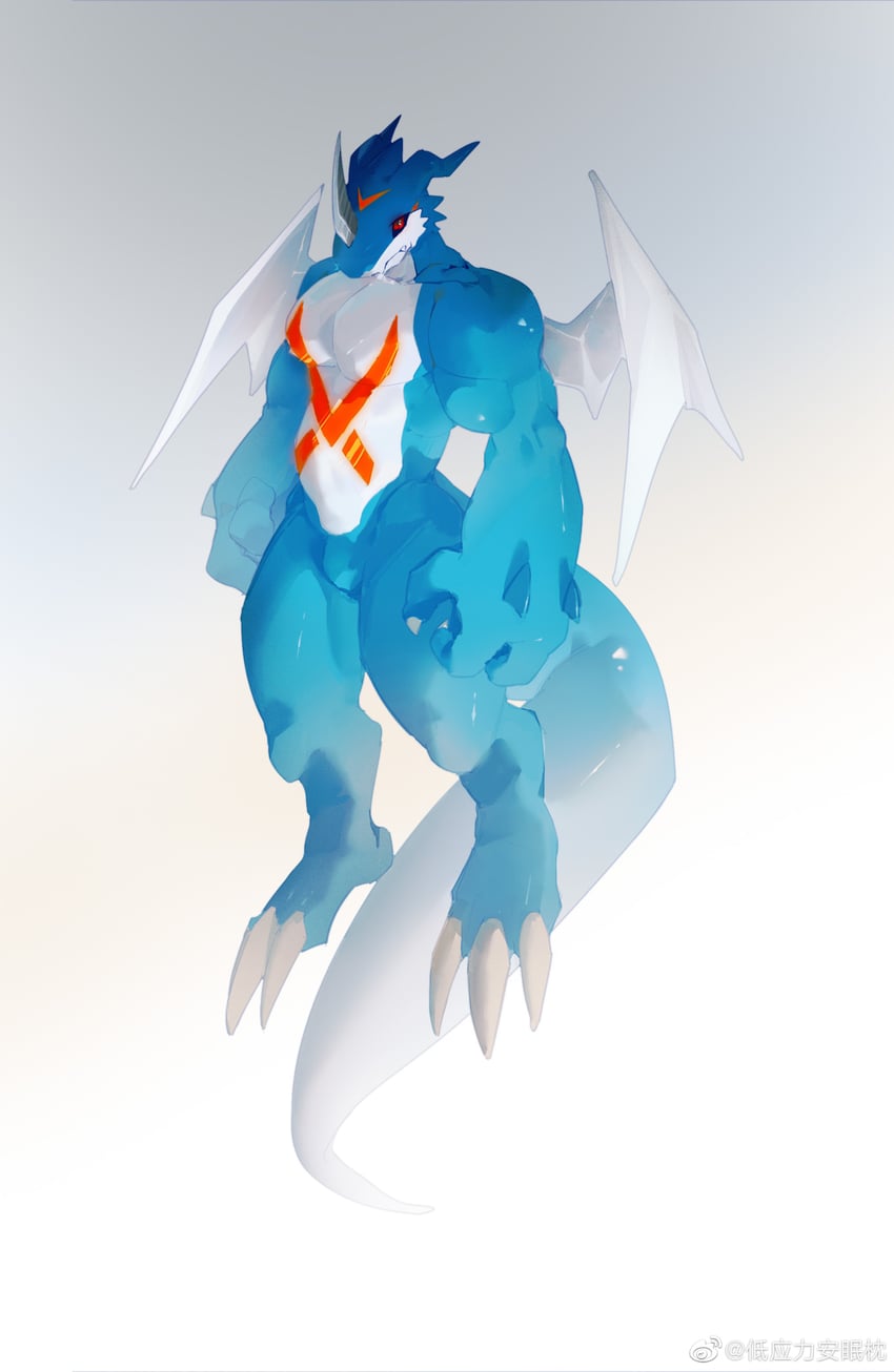 xv-mon (digimon) drawn by di_yingli_bu_anmian_zhen