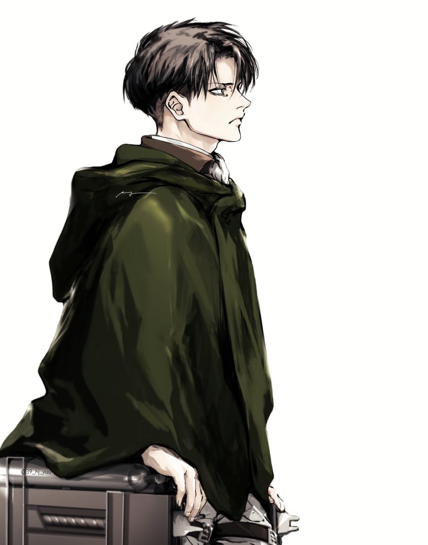 levi (shingeki no kyojin) drawn by yuu_(39_hj_yuu)