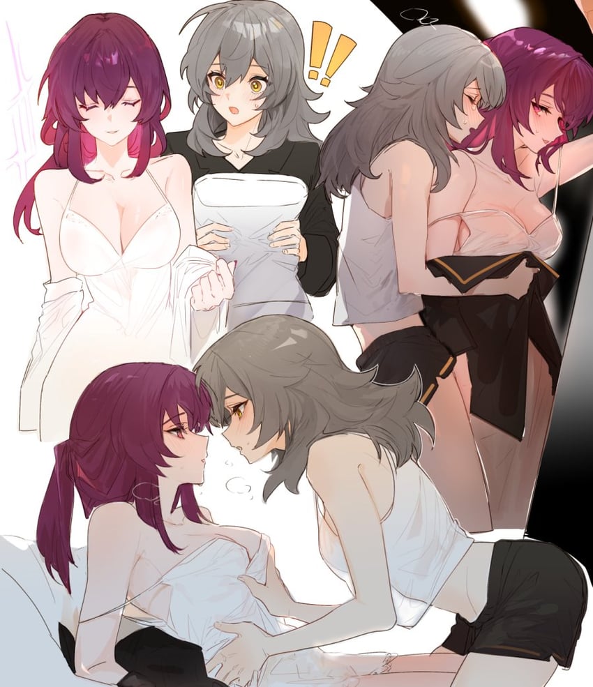 trailblazer, stelle, and kafka (honkai and 1 more) drawn by stlll3314