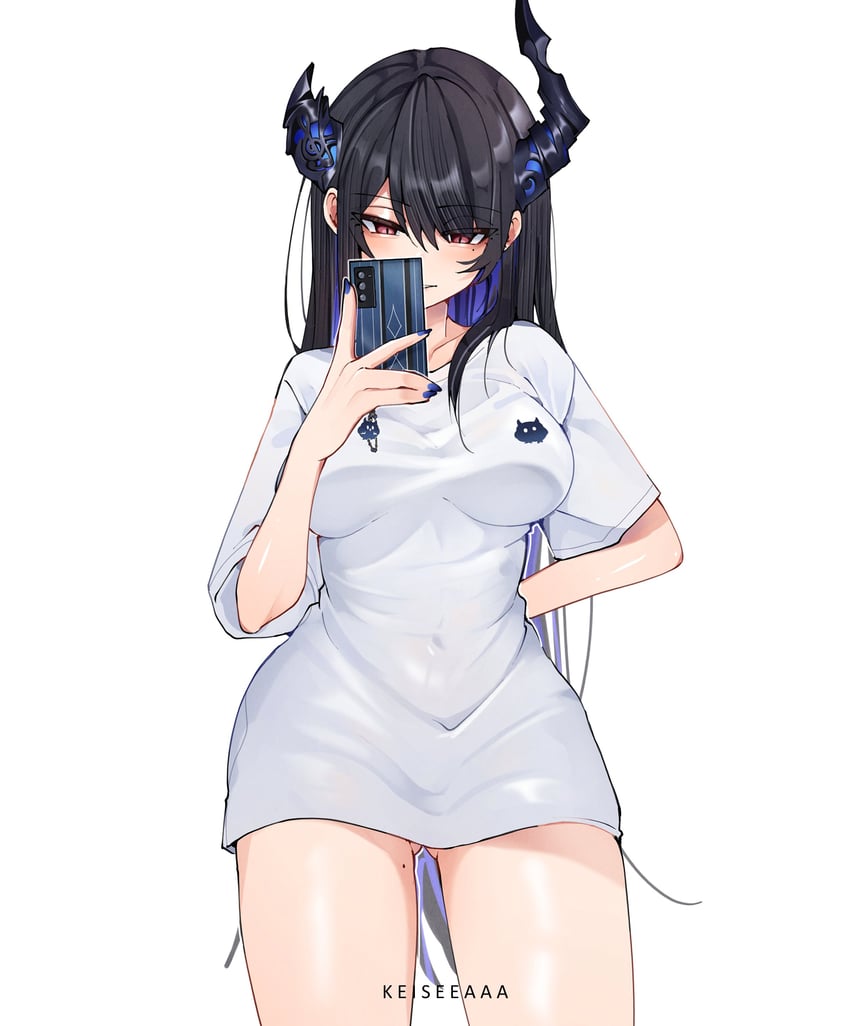 nerissa ravencroft (hololive and 1 more) drawn by keisea