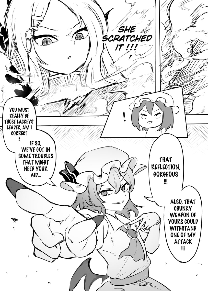 remilia scarlet and hina (touhou and 1 more) drawn by remise