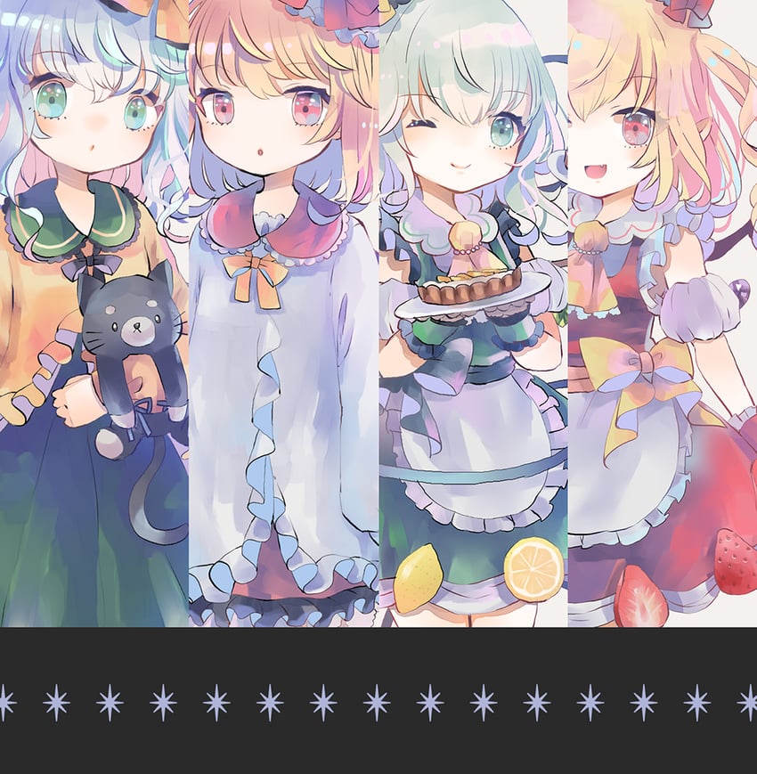 flandre scarlet and komeiji koishi (touhou and 1 more) drawn by hiyuu_(hiyualice)