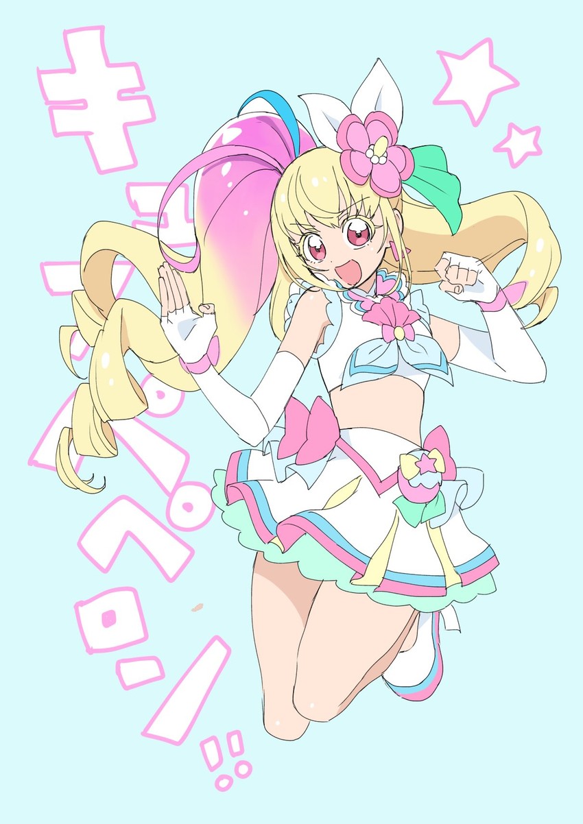 cure summer, fairouz ai, and kagayaki alice (precure and 3 more) drawn by rn10r
