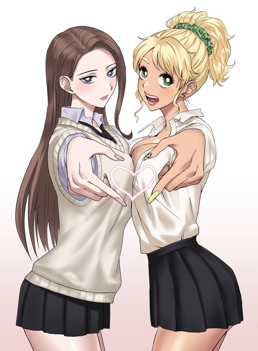 ijichi kotoko and amane kei (otaku ni yasashii gal wa inai!?) drawn by akisora