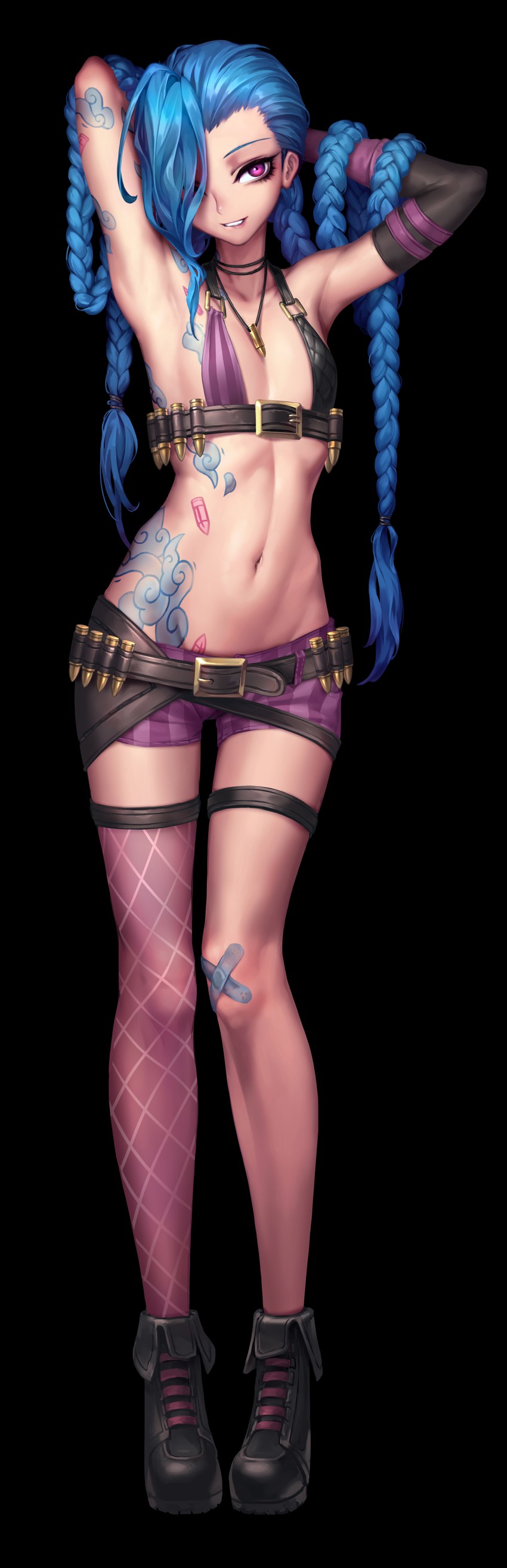 jinx (league of legends) drawn by oopartz_yang