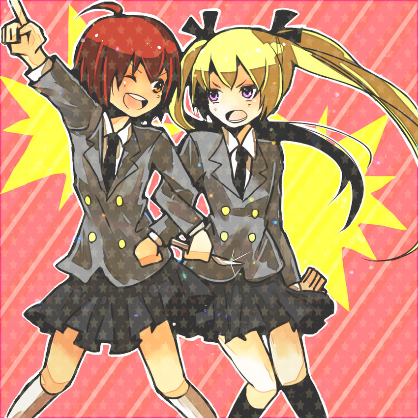 sonya and oribe yasuna (kill me baby) drawn by yubiko_(itaike)