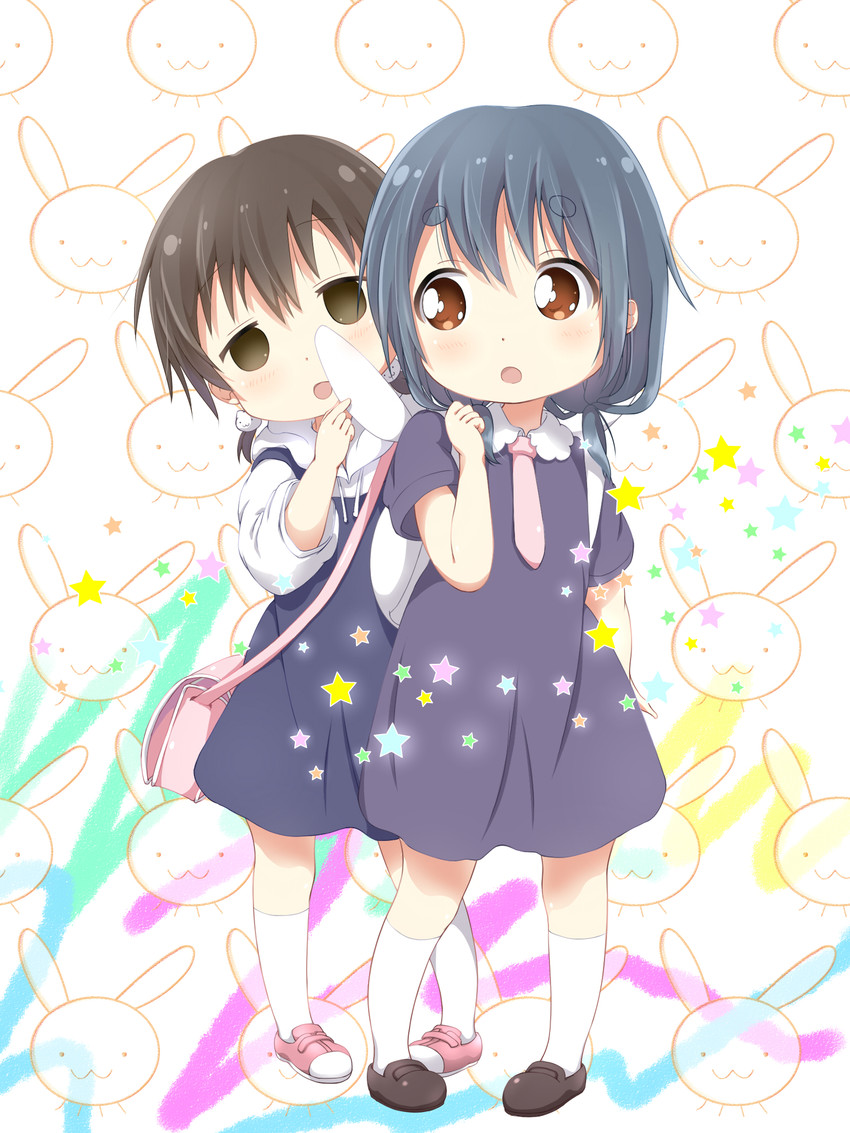furutani kaede and funami mari (yuruyuri) drawn by tomita_hiroshi